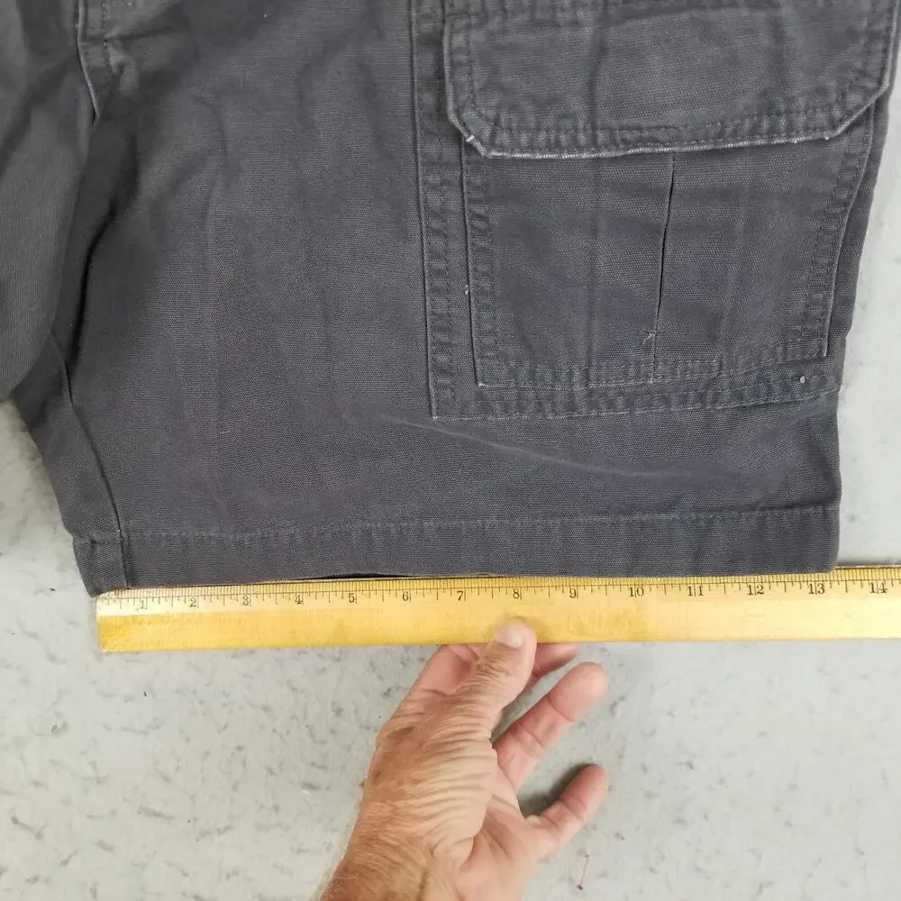 Savane Cargo Shorts Mens 38 Gray 100% Cotton Casual Outdoor‎ Pockets Classic